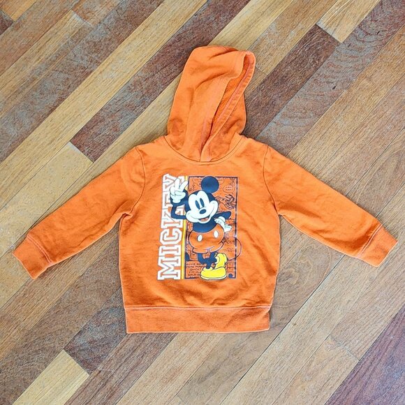 Disney Jumping Beans Toddler Mickey Mouse Orange Hoodie Size 4T - Picture 3 of 13